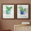 Basilic en pot - ensemble de 2 peintures sur toile encadrées-864886439-864886436