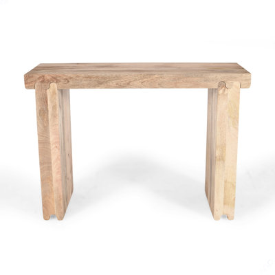 Console Table, Farmhouse Mango Wood Entryway Table, 45-Inch Thickened Sofa Table, Minimalist Narrow Console Table For Entryway Hallway Living Room