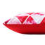 Coussin décoratif carré rouge