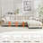 Modern Chenille Oversized Modular Sectional Sofa With Ottoman