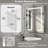 Hartli 24"W* 32"H Recessed or Surface Mount LED Medicine Cabinet Mirror with Dimmable Light & Socket-794571449-794571430