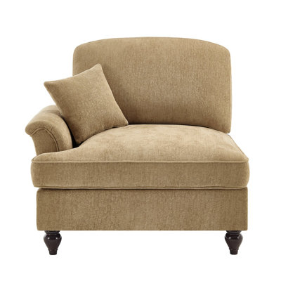 Canapé en chenille LSF avec 1 coussin