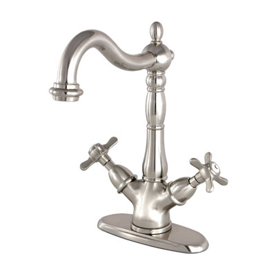 Kingston Brass Essex Two-Handle 1-or-3 Hole Deck Mount Vessel Faucet