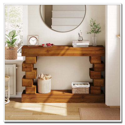 Wood Console Table