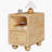Solid Wood Night Stand, Narrow Night Stand With Drawers, Natural Mid Century Modern Nightstand, Small Beside Table With Open Storage Shelf For Bedroom (12 Inch)-924598017-924598019-938244909