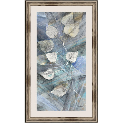 " Silver Leaves I " Painting Print
