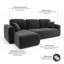 Chandara 3 Seater Sofa Bed-1373596490