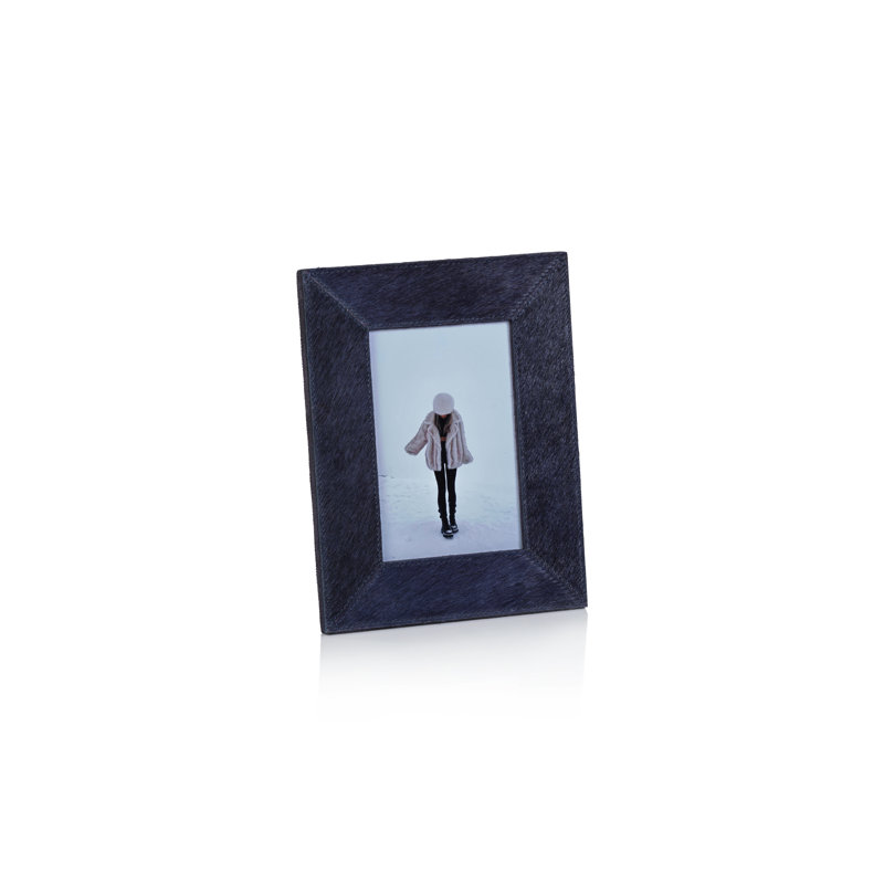 Cadre photo en cuir Rutbeek, 4 po x 6 po, Bleu