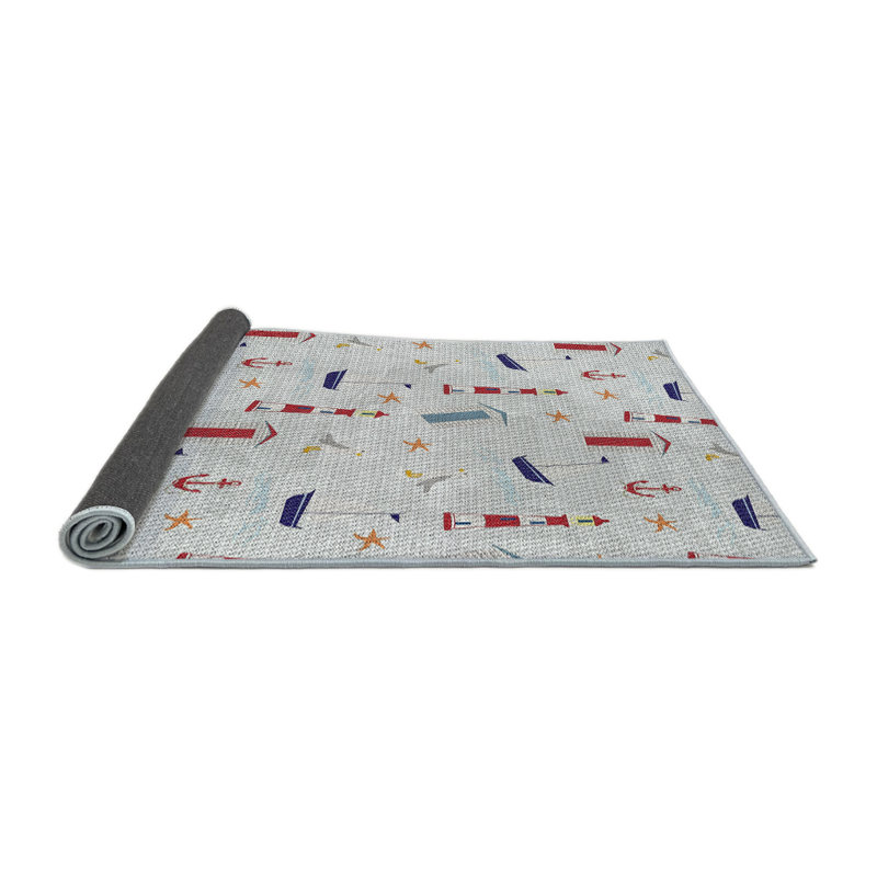 Tapis décoratif gris Giraldo, Rond 6 pi