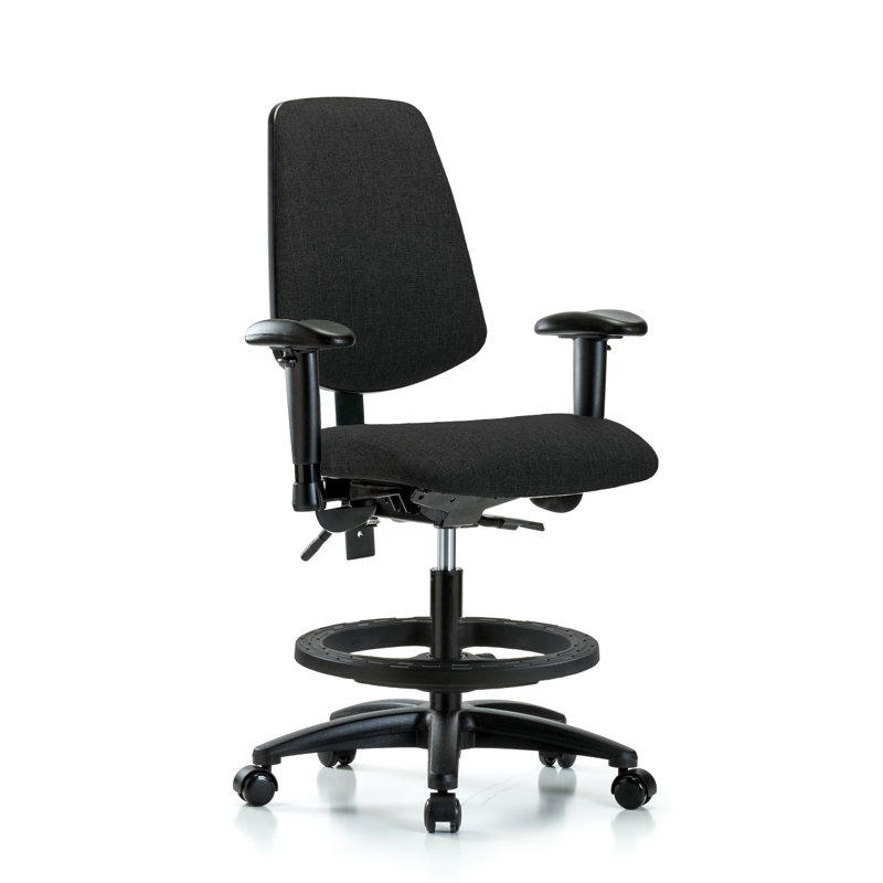 Chaise en tissu - FMBCH no Tilt, Oui, Noir, Roulettes