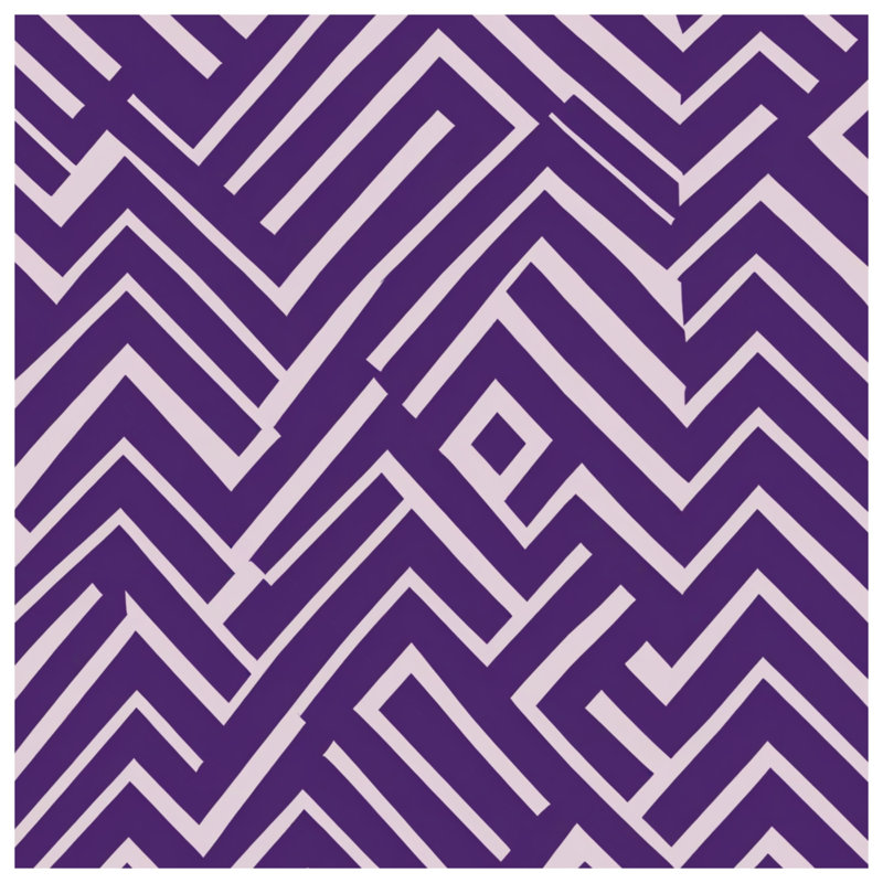 Édredon mauve à motif en zigzag, Twin Extra Long