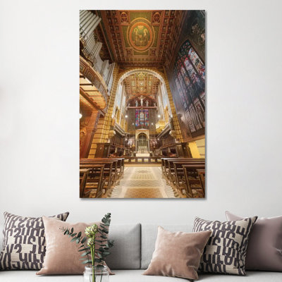 Inteinterior Of The Cathedral III - Wrapped Canvas Print