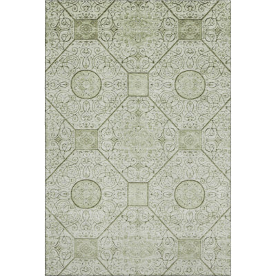 Premium Machine Washable Bucz AMF1748 Geometric Rug