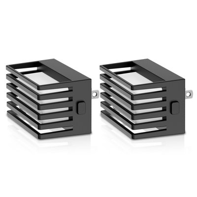 Black Warm White 2700K Dimmable Night Light With Bar Design