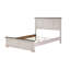 Rustic Style Full Size Bed In Decor, Antique White & Brown With A Comfortable Headboard