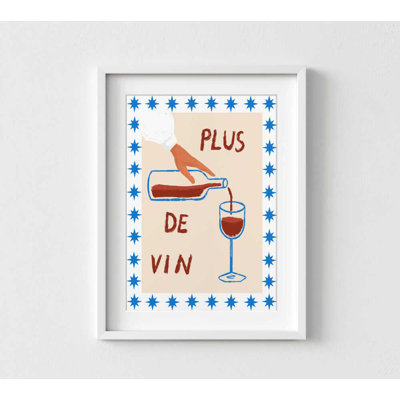 Vin encadré, impression sur toile