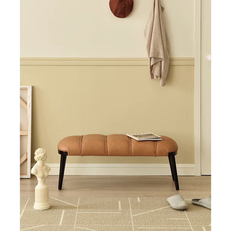 Long banc 39,37 pouces Mid-Century Modern, 15.75" H x 39.37" W x 15.75" D