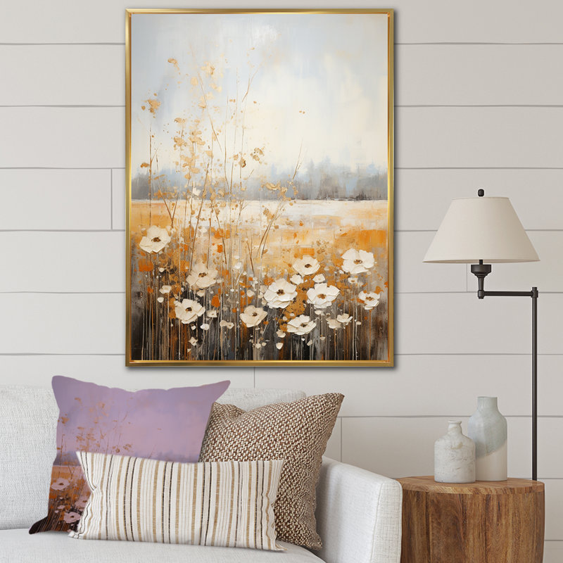 Meadow of Dreams I - impression, H 40 po x l 30 po x P 1,5 po, Cadre flottant doré