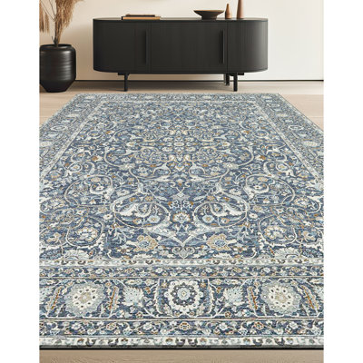 High-Quality Hand-Knotted Charcoal Area Rug