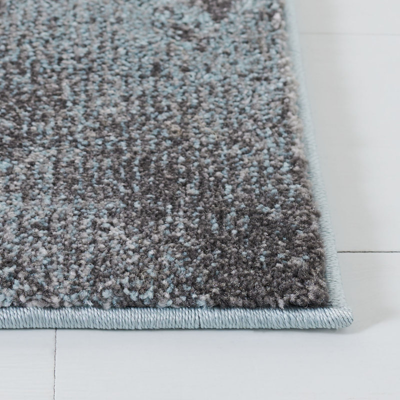Tadeo Performance Abstract Rug, Square 3'