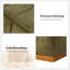 Banc de rangement recouvert de tissu d'ameublement en chenille avec base en bois massif Vanesa-644896165