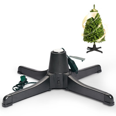 360° Rotating Christmas Tree Stand for Artificial Trees Fits up to 7.5 FT Trees 80 LBS