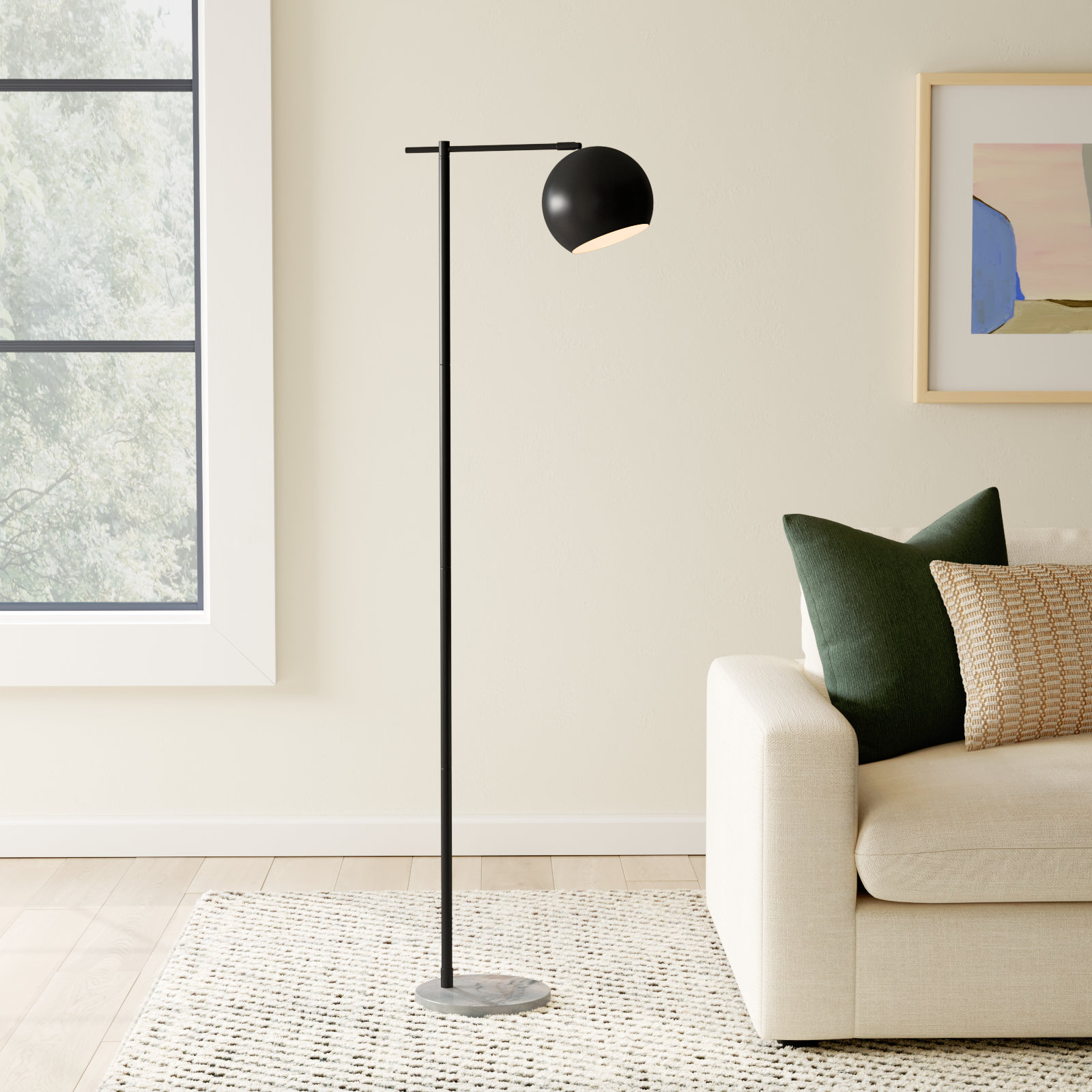 Martinique 63'' Floor Lamp, Black