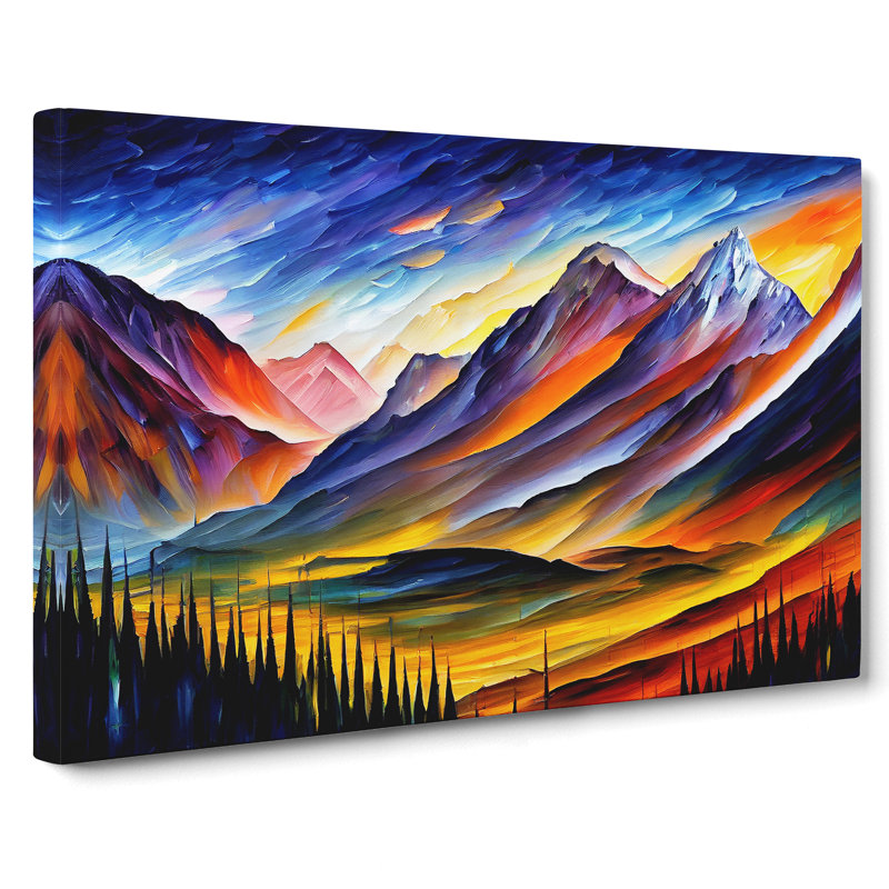 Mountain View Vol.3 Abstract - Wrapped Canvas