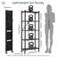 62cm W Metal Shelving Unit with Wheels-115826610