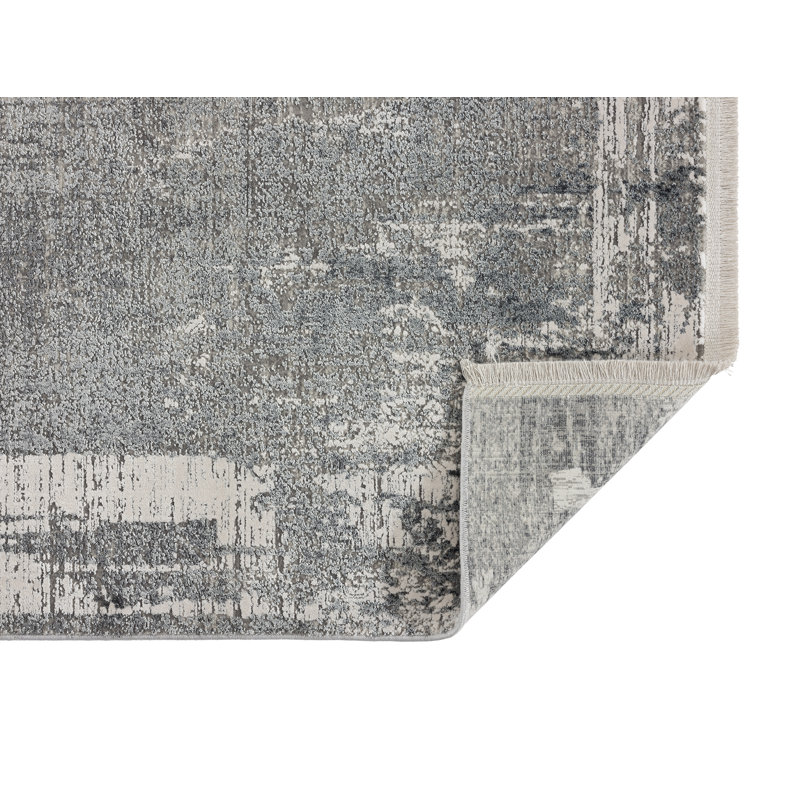 Tapis gris, Rectangle 5 pi 3 po x 7 pi 7 po