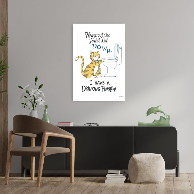Art contemporain pour chat «I Have A Dr potable», H 36 po x l 24 po
