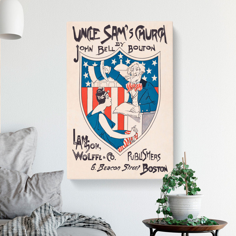 Uncle Sam's Church by Ethel Reed - Wrapped Canvas Print, 60cm H x 40cm W x 3cm D
