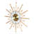 19.68" Modern Gold Silent Wall Clock