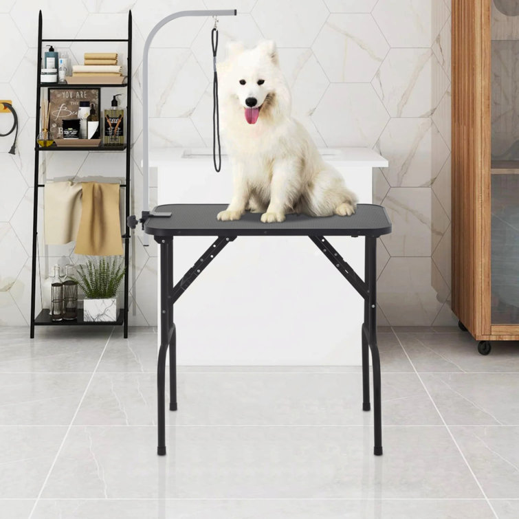 BestPet Large Adjustable Pet Dog Cat Grooming Table W/Arm&Noose