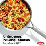 OXO Mira Tri-Ply Stainless Steel Chef's Pan with Lid, 2.5 qt.
