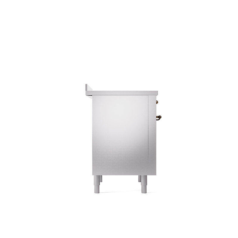 ILVE Nostalgie II 36 in Induction Range, Stainless Steel/Bronze