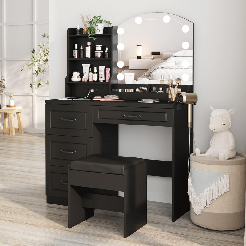 Coiffeuse Lytzy, Noir
