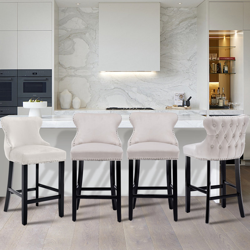 Tabouret de bar 26,7 po, Beige