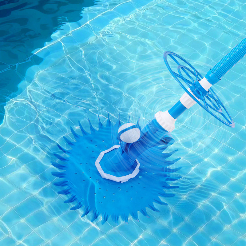 Aspirateur de piscine d'aspiration, aspirateur de piscine automatique, aspirateur de piscine automatique côté aspiration, aspirateur de piscine à aspiration avec 12 tuyaux, pour piscine creusée et hors-terre jusqu'à 20 x 35 pi
