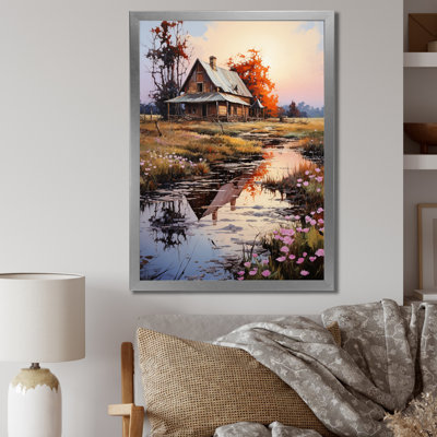 Auletta Farmhouse Homestead Reflections Pointillism
