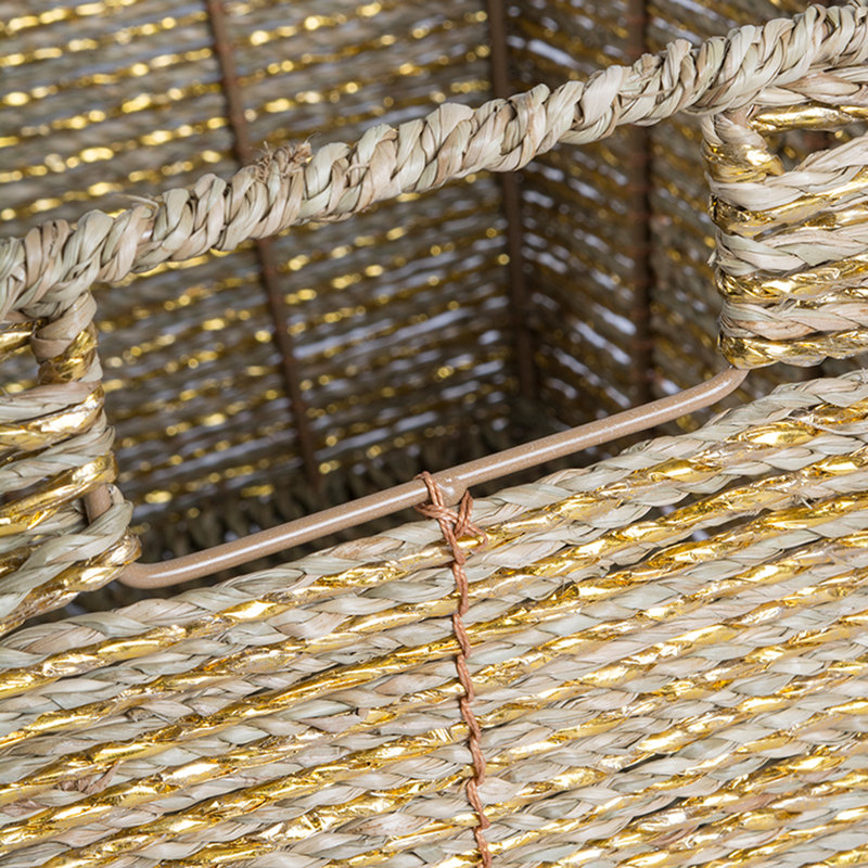 Panier à mèche en herbe dorée, Or