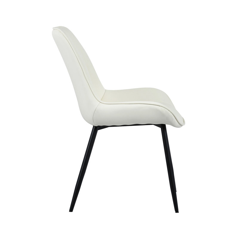Chaise d'appoint rembourrée Eastwood, Crème
