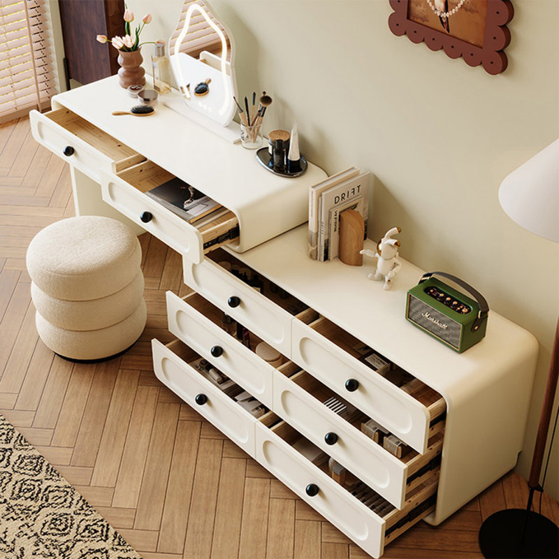Makeup Vanity with Light mirror,8 drawers,1 chair