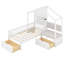 Lit simple avec canapé rembourré Hildemarie-1893823556