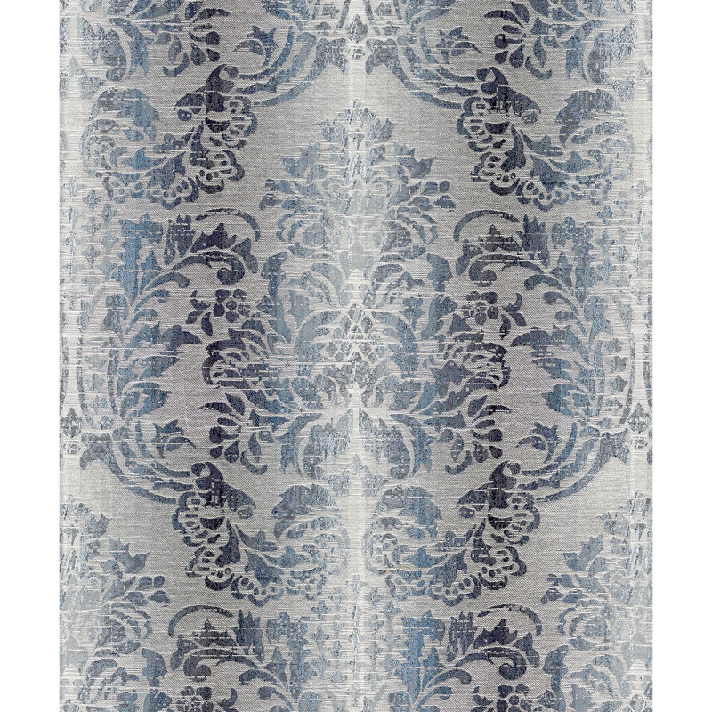 Tissu damassé Merchante Sorrento, Indigo