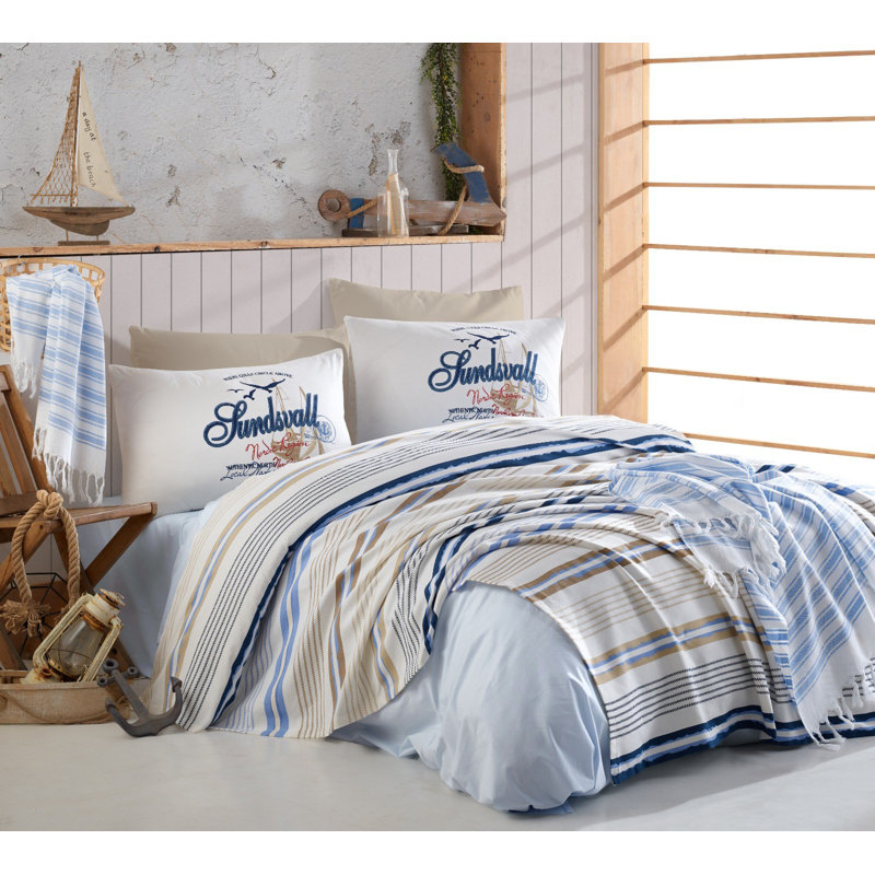 Ensemble de courtepointe 100% coton 4 pièces Dooley