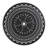 39.37-Inch Cast Aluminum Patio Dining Table With Black Frame And Umbrella Hole-1156454259