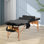 Table de massage 3 table de massage pliante Lit de massage portatif Lit de spa de grande capacité avec coussin en cuir de polyuréthane de 2 pouces d'épaisseur pour spa