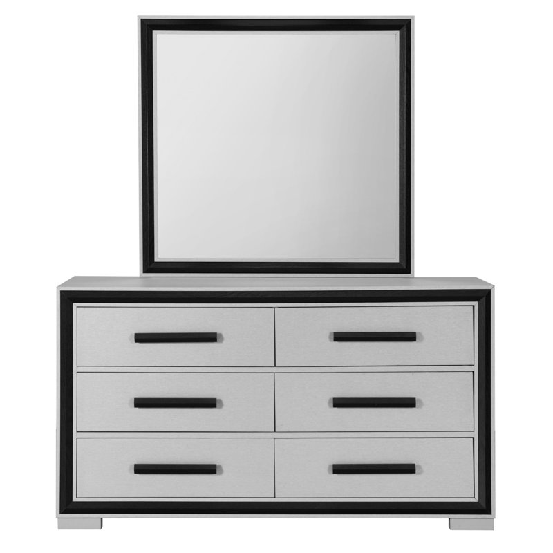 ADELAIDE DRESSER (Commode), Noir/gris