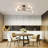 8-Light Black and Gold Sputnik Ceiling Light,Mid Century Semi Flush Mount Sputnik Chandelier Industrial Ceiling Lamp for Kitchen Dining Room Bedroom Foyer Entryway Hallway-1312206820